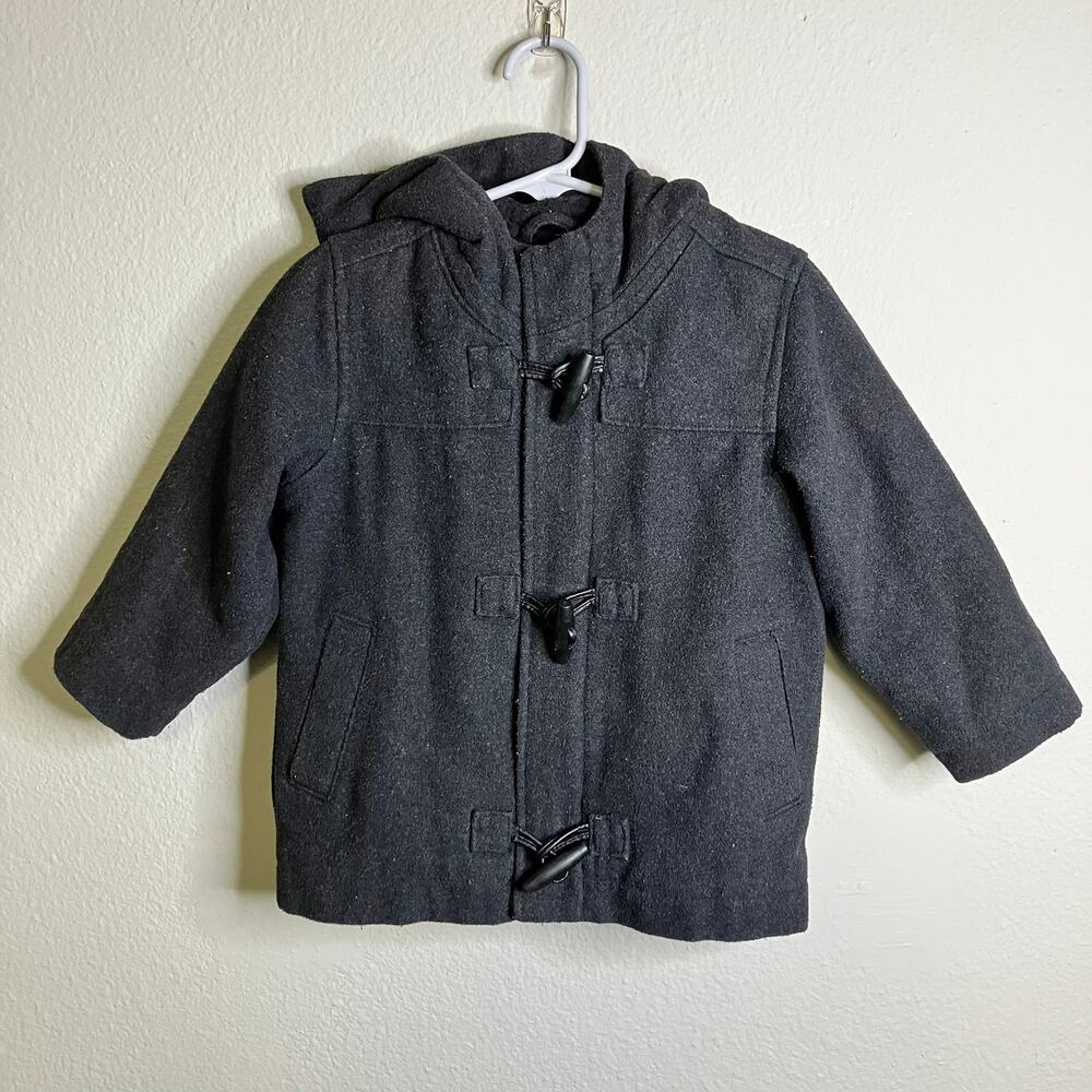 Old Navy Size 2T Wool Blend Peacoat Coat